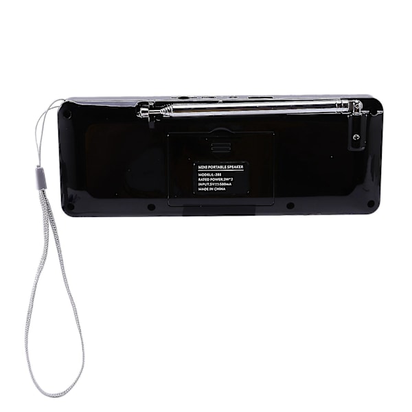Multifunktionell Digital FM Radio Media Högtalare MP3 Musikspelare Stöd TF Kort USB-enhet Med LED-Skärm