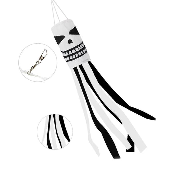 Halloween-dekorasjon Hårføner Flagg Plen Hage Værfløy Gresskarflagg