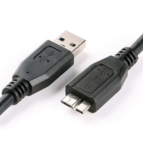 30CM Svart Mini Bærbar USB 3.0 Hann A Til Micro B Datakabel Ledning For Ekstern Harddisk