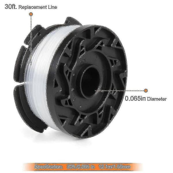 3/4/6 stk. Utskiftbare Spoler for Black+decker Af-100 Trimmertrådsa-1
