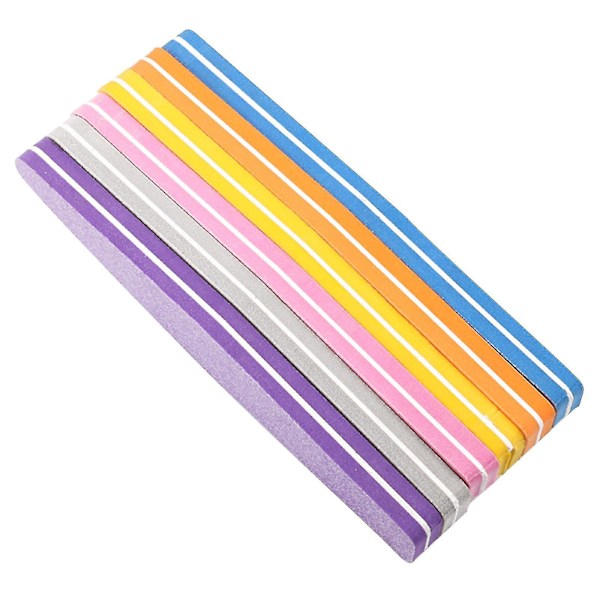 Nagelfil Nagelfil 8-delars Set Poleringsremsa Manikyrfil Poleringsremsa