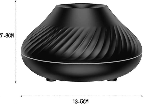 Diffuser för eteriska oljor, 130 ml USB bärbar ultraljudsluftfuktare för aromaterapi (svart)