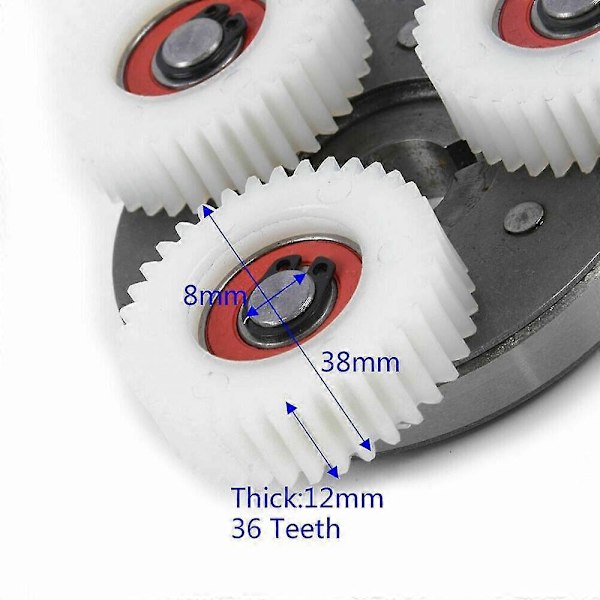 36T 38mm planeettavaihde kytkimellä Bafang-moottorille sähköpyörään CLJ