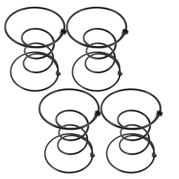 Møbelspændingsfjedre Lænestol Sofa Stol Seng 15 cm Sort Stål Gendanner Elasticitet 4 stk.