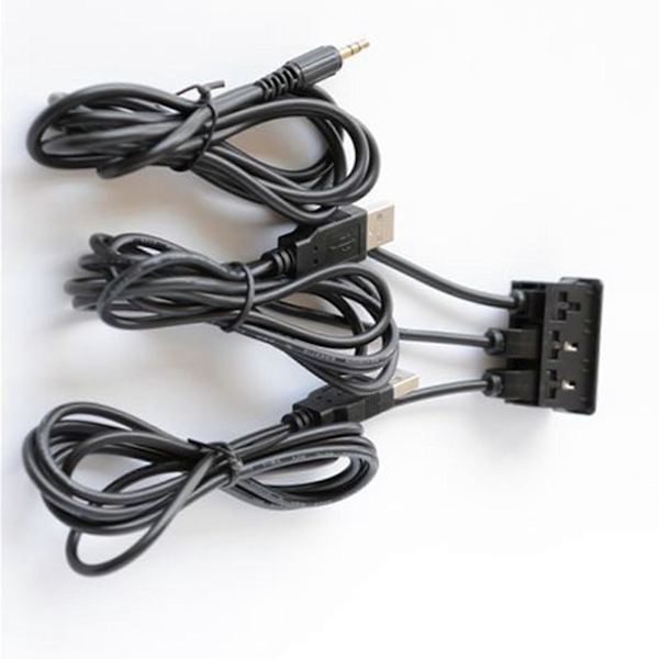 Lastbil Bil Dash Flush Mount USB 3.0 Port Panel Dubbel USB Förlängningsadapterkabel
