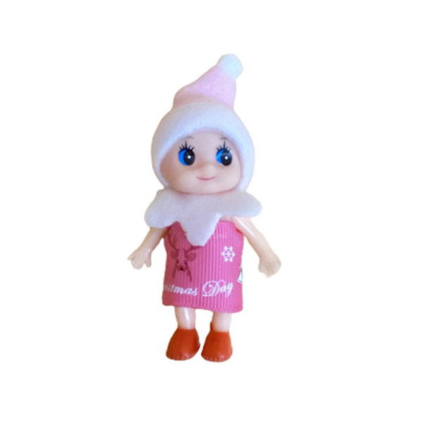 Joulu Baby Tonttu Nukke Hylly Ornamentti Tuhma Mini Tonttu Figuurit Lelu Kodin Joulukoristeet Toddler Vastasyntynyt Lahja Pink