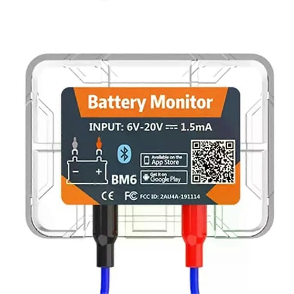Trådløs Bluetooth 12V Batteriovervåker BM6 med Bilbatterihelsesjekk APP Overvåking Batteritester
