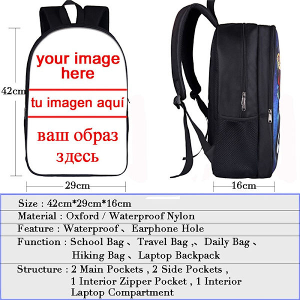 Funny Space Cat Unicorn Ryggsäck Laser Cat Kitty Daypack Barn Skolväskor för tonåringar Flickor Skol Ryggsäckar Barn Bokväska style 3