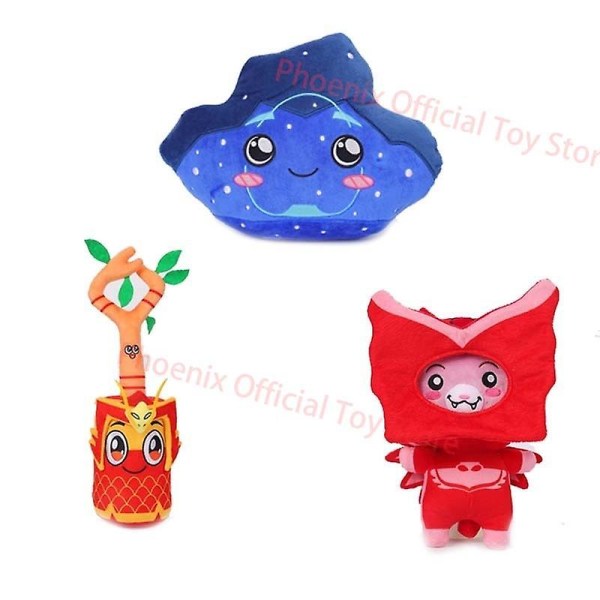 3st Lanky-box Pyjamas Maskerad Man Mjuk plysch Tecknad Robot Plysch Söt Boxy Foxy Rocky Uppstoppad Kudde Docka Härlig barnpresent NEW 3pcs E