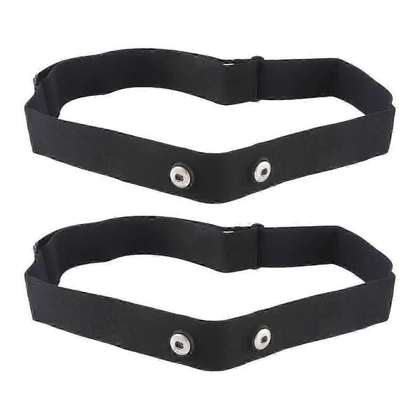 2 st elastiska bröstband för pulsmätare för Geonaute pulssensor bröstbälte Edition 2