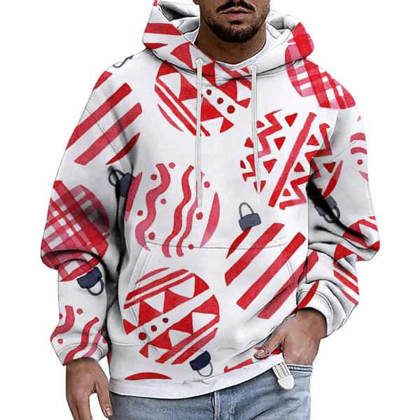 Herr jul 3d hoodies Sweatshirt Print Pepparkakor Casual Harajuku Toppar Höst Vinter Oversized Lyxkläder style 10 3XL