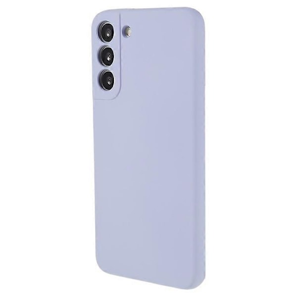 Kompatibel med Samsung Galaxy S21 FE 5G Gummibelagt TPU Telefondeksel Fiberfôr Anti-ripe Beskyttelse LightPurple