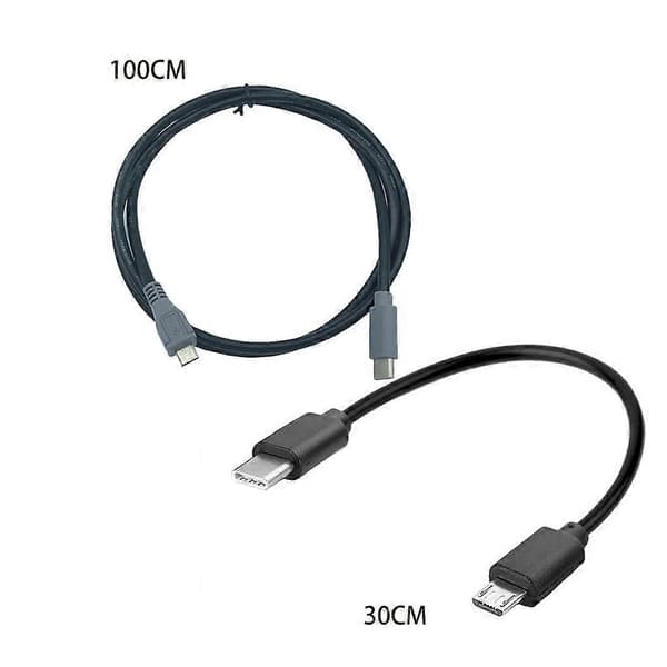 1 metrin tyypin C - Micro USB -uros synkronointi OTG-latausdatakaapeli
