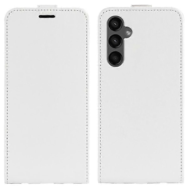 Kompatibel med Samsung Galaxy A15 4G Kortholder Telefon Cover Crazy Horse Tekstur Læder Shell White