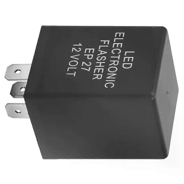 Flash Relæ Blinkrelæ EP27 5-Pin LED Blinklys Blinkrelæ til Blinklys Hyper Flash Fix 12V LED Blinkrelæ EP27