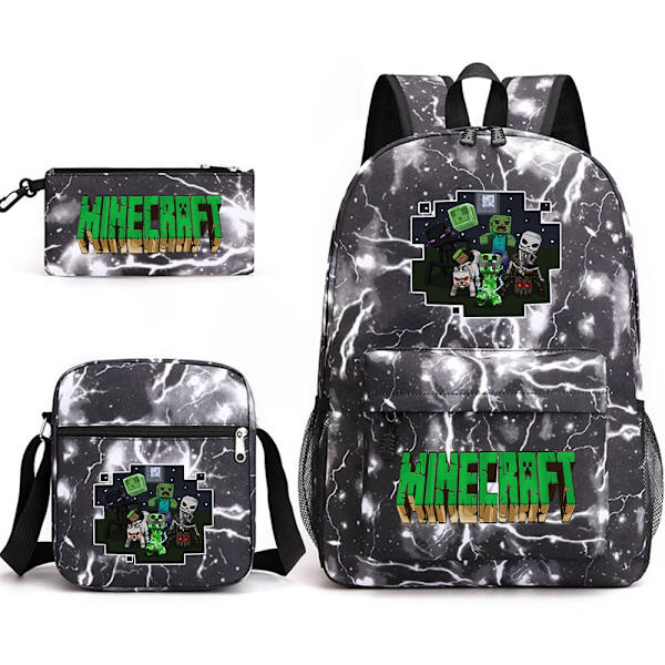 MINECRAFT reppu koululaukku lapsille pojille tytöille peli printed opiskelijoiden kirjalaukku koulutarvikkeet Pink