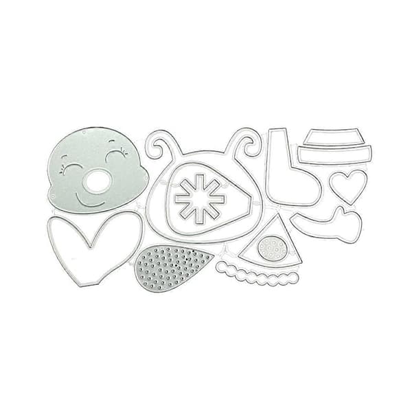 Julbie Metall Skjære Dies Preging Mal Stencil Scrapbooking Form