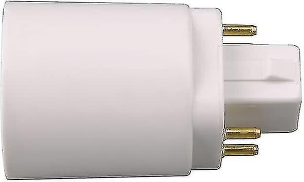 Gx24q LED-lampe-adapter til 4-pins E27-sokkel (2 stk)