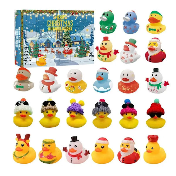 Joulun adventtikalenteri Söpöt ankat dinosaurukset set lapsille Joulun joululelut yllätyslahjoiksi style 13
