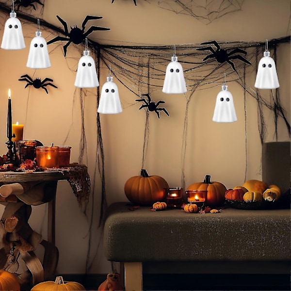 8 kpl Aave Riipus Kevyt Halloween Ripustettavat Aavekoristeet Pelottavat Mini Aavekoristeet Ripustettavat Puille Seinille Oville