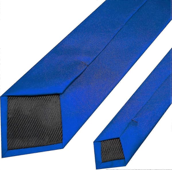 Enfärgad slips herrslips för affärer och bröllopsfest Royal Blue