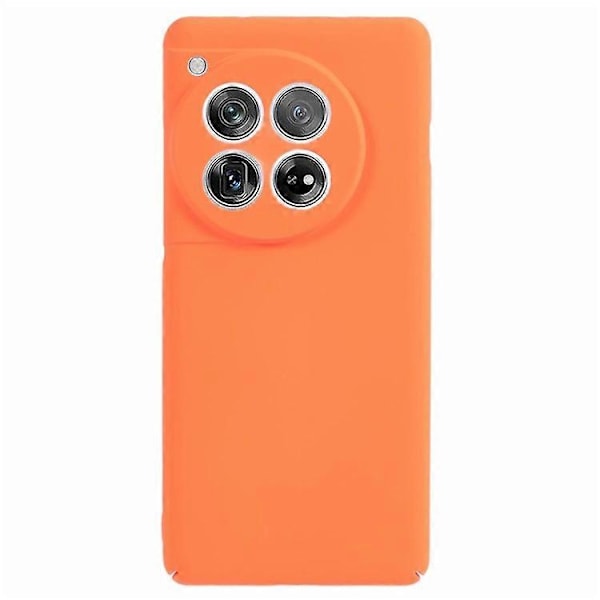 Kompatibelt Skal för OnePlus 12 5G - Hudliknande Gummerad PC Stöttåligt Mobilskal Orange