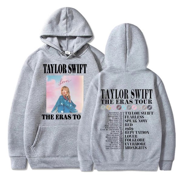 Taylor Swift theeras tour -fanituote miesten ja naisten hupullinen paita gray M