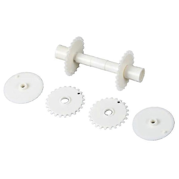 1 Set Multifunktionell Fondantskärare Rullande Struktur Plast Effektiv Livsmedelsgodkänd Fondantskärare för Hemmet