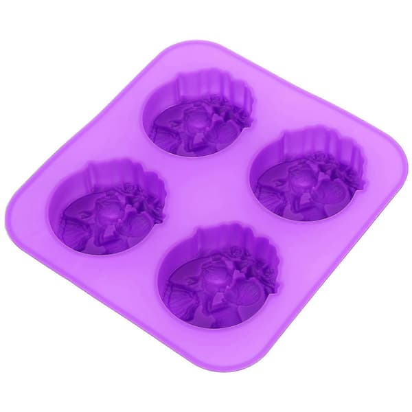 Chokoladeforme Silikoneform DIY Design Klokkeform Lilla 3X18X19.2CM 1 stk