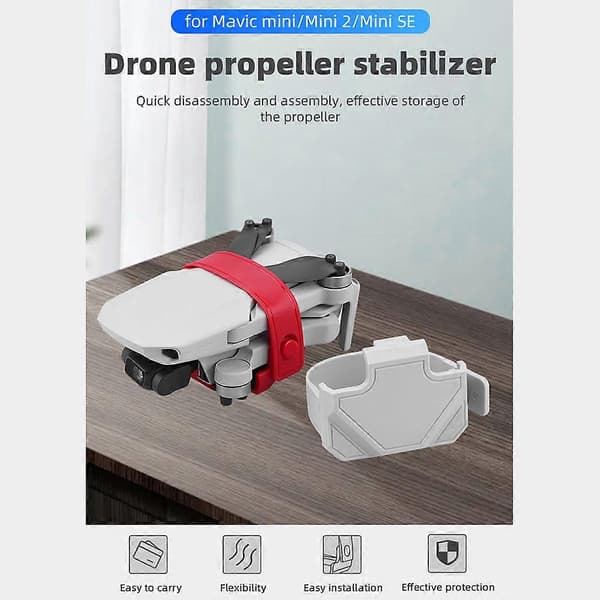 Drönarpropeller Stabilisator Fixer Fäste Bas Propellerblad Hållare Clip Skydd Kompatibel med Mavic Mini 2/Mini/Mini SE
