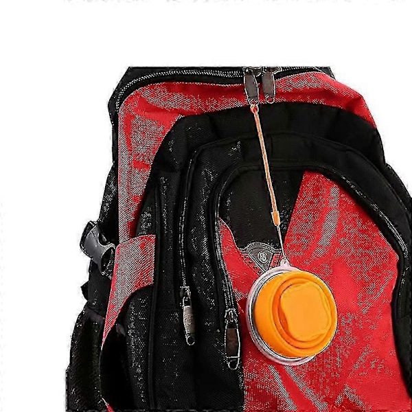 Silikon Hopfällbar Resmugg - Silikon Vikbar Campingmugg Med Lock - Expanderbar Drickmuggsset - Portabel, Graderad