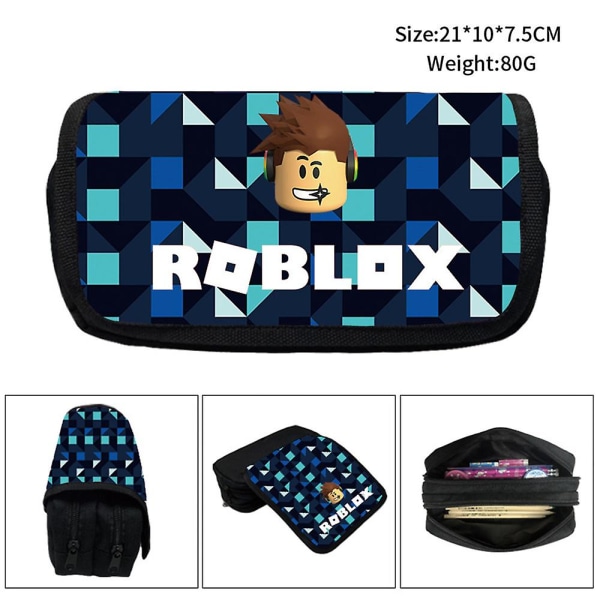 Roblox Game Stor kapacitet Case Pennfodral Pen Organizer Pappersväska För Barn Pojkar Flickor Presenter style 5