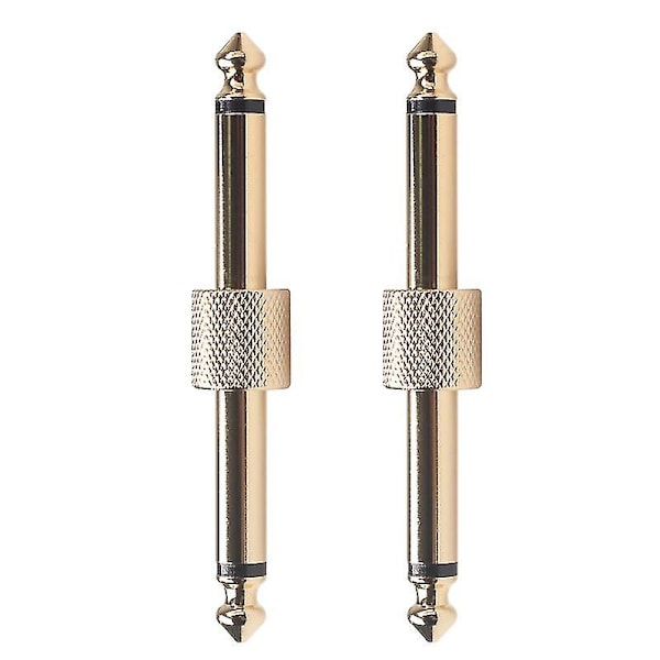 5st 1/4 Tum 6,35 mm Gitarr Effekter Pedal Kontakt Kopplare Gränssnitt Kabel Adapter Elektrisk Pedal