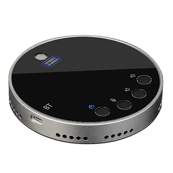 USB Konferencemikrofon med Højttaler, Omnidirektionel Speakerphone Computermikrofon med 360 Stemmeoptagelse - ZZY