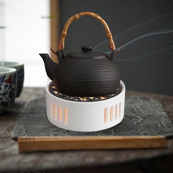 Udhulet Lys Tekande Varmer Lys Varmelegeme Tekande Holder Til Kaffe B Sort UPF