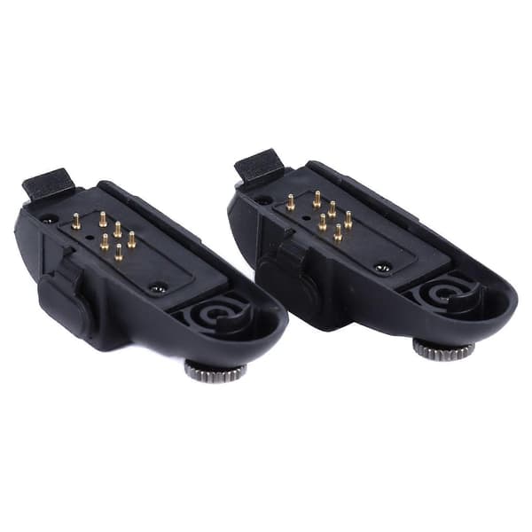 2 stk. Walkie Talkie 7-benet til 2-benet headsetadapter Bærbar o-headsetadapter til GP328 GP340