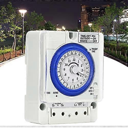 Timer 15 minutters minimumsindstilling Enhed 100-240V AC Bred anvendelse Mekanisk timer Batteridrevet til ovn