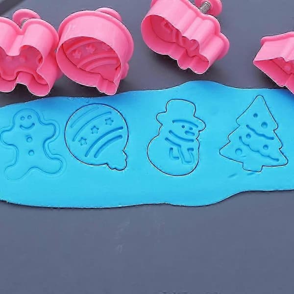 4 st Kakstämplar Kexform Kakform Pepparkakshus Julkakform