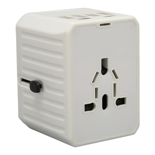8A universell reiseadapter 2 USB C 4 USB A-porter internasjonal strømpluggadapter for USA