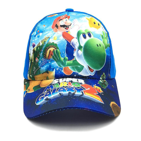 Lasten Super Mario cap , säädettävä aurinkohatun cap, paras lahja jouluksi C-Blue