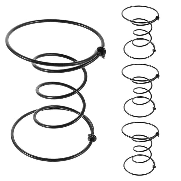 Møbelspændingsfjedre Lænestol Sofa Stol Seng 15 cm Sort Stål Gendanner Elasticitet 4 stk.