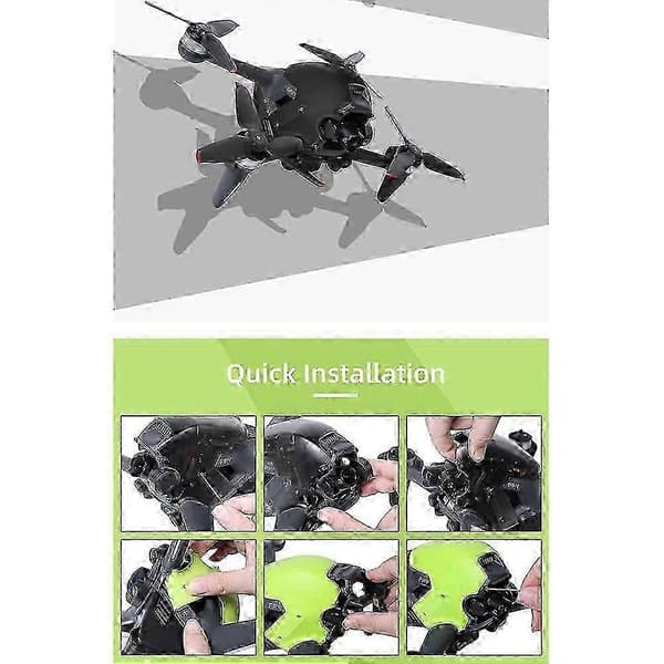 Top Shell til Fpv Fly Beskyttende Skal Udskiftningsetui til Fpv Combo Drone Tilbehør, sort