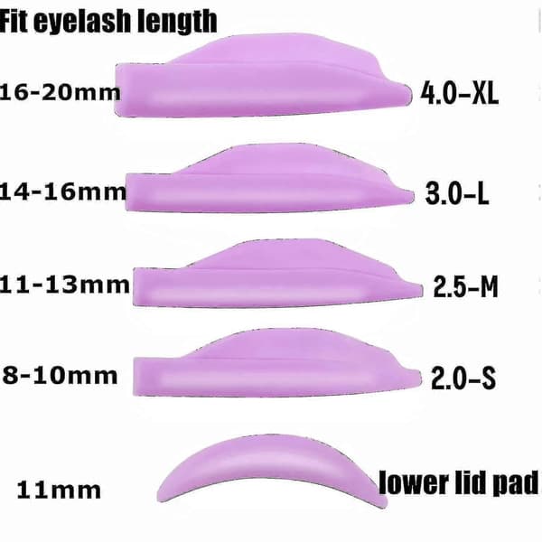 Vipperløft Pad Shield, Gør-det-selv Vippeløft Pads, Mega L Curl Perm Rod Roller Med 5