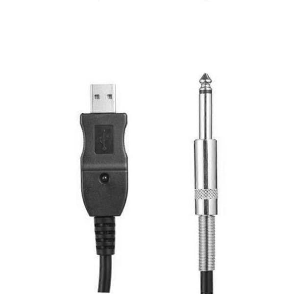 Bärbar USB-gitarrkabel för hemstudior, liveframträdanden för musiker