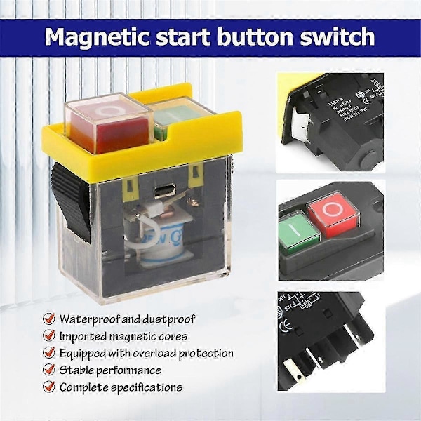 Kjd6 5E4 250V 6A Universell Säkerhetsbrytare: Elektromagnetisk Vattentät, Skydd Mot Strömavbrott Verktygsbrytare Edition d