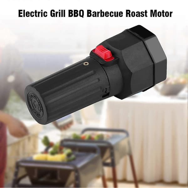 Sort Grillmotor, Grillmotor af Plastik med Variabel Hastighed til Grillspyd