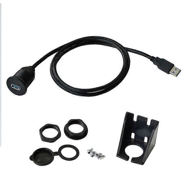 USB-adapter, PVC, Sort