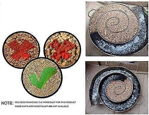 Snegleformet Rund Kold Røg BBQ Grill Rustfrit Stål Røgovn