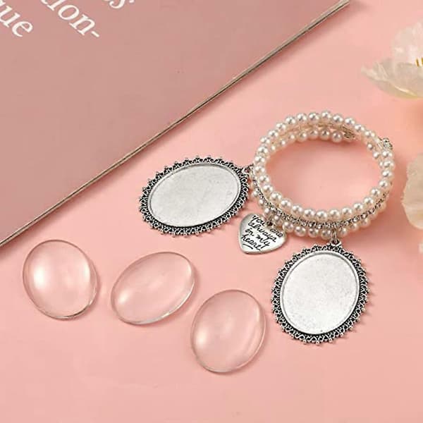 Spetsram Bröllop Pärlberlock Armring Bröllopsbukett Fotoberlock Armband
