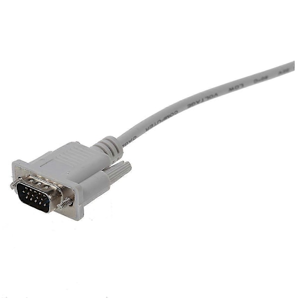 Vga Db15 Hann Til Rs232 Db9 Pin Hann Adapterkabel / Videografisk Skjøtekabel (hvit, 1.5m) Y